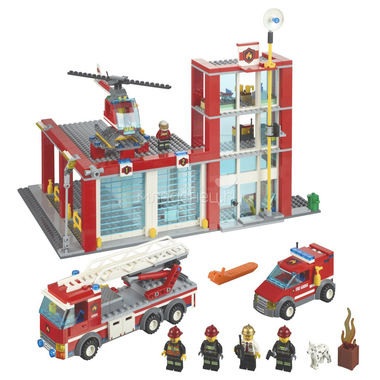 Конструктор LEGO City 60004 Пожарная часть 0