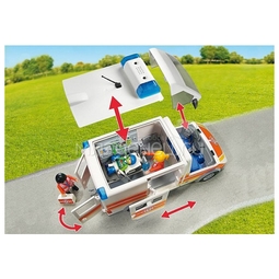 Игровой набор Playmobil Машина скорой помощи со светом и звуком