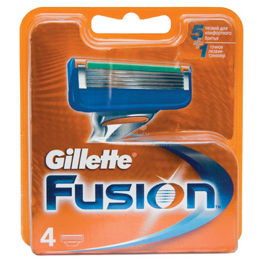 Сменные кассеты для бритья Gillette Fusion 4 шт 0