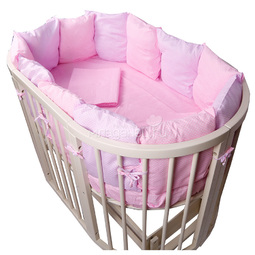 Комплект в кроватку Bambola 4 предмета Мозайка Сиреневый/Розовый