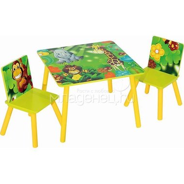 Набор детской мебели стол и стулья Sweet Baby Duo Safari 0