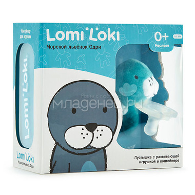 Пустышка Lomi Loki с развивающей игрушкой Морской львенок Одри 3