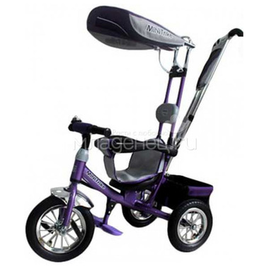 Велосипед трехколесный Mini Trike с надувными колесами 12"10" Фиолетовый 0
