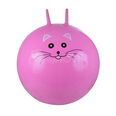 Мяч-Прыгун Spring 75 см с насосом Киска, цвет розовый 0