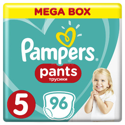 Трусики Pampers Pants Junior 12-17 кг (96 шт) Размер 5