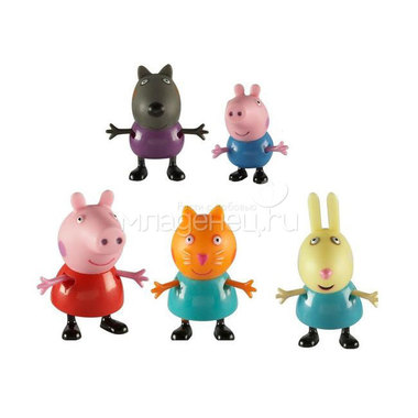 Игровой набор Peppa Pig Пеппа и друзья 5 фигурок 1
