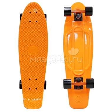 Скейтборд Y-SCOO Big Fishskateboard 27" винил 68,6х19 с сумкой Orange/Black 0