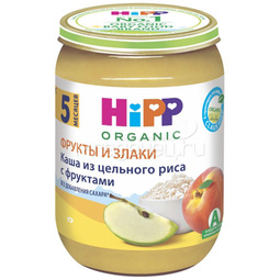 Каша Hipp зерновая с фруктами 190 гр Рис с фруктами (с 5 мес)