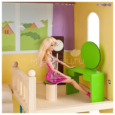 Кукольный домик PAREMO Лира: 28 предметов мебели, 2 лестницы, гараж 9