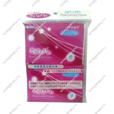 Бумажные салфетки Ellemoi Pink Lotion Tissue 12 шт х 4  (2-х слойные)  48 шт 0