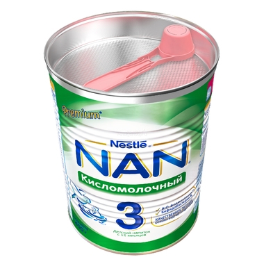 Детское молочко Nestle NAN Premium Кисломолочный 400 гр №3 (с 12 мес) 2