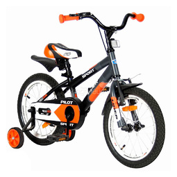 Велосипед двухколесный Velolider 16" Lider Pilot LP16HO MATT Черный/Оранжевый