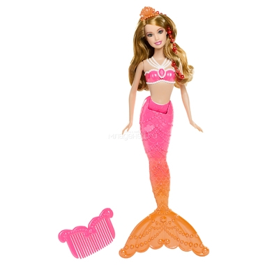 Кукла Barbie Русалки подружки с аксессуарами Серия Жемчужная принцесса С красным хвостом 0