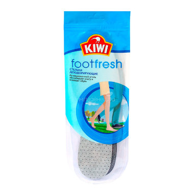 Стельки Kiwi дезодорирующие с активированным углем 0