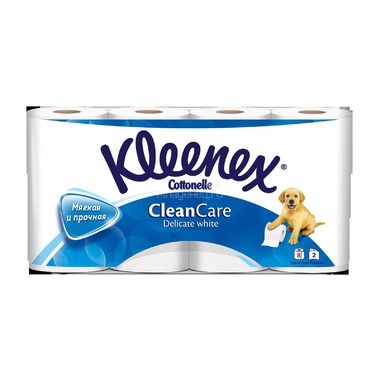 Туалетная бумага Kleenex деликат (2 слоя) 8 шт 0