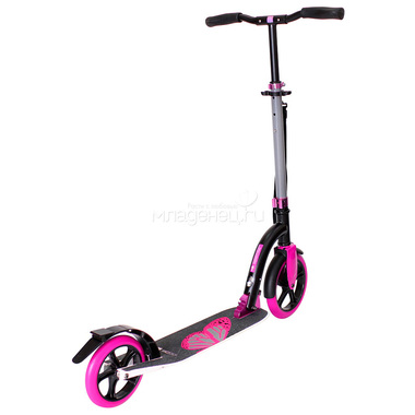 Самокат Y-SCOO RT 230 Slicker Family design Butterfly Pink 2