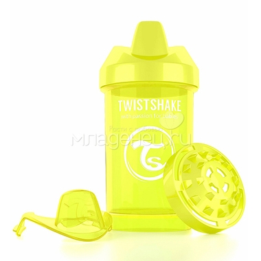 Поильник Twistshake Crawler Cup 300 мл (с 8 мес) желтый 1