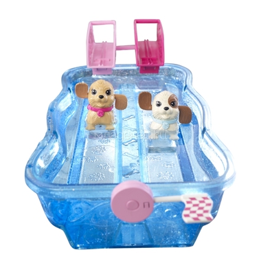 Игровой набор Barbie Весенний аттракцион - плавающие щенки, с куклой 1
