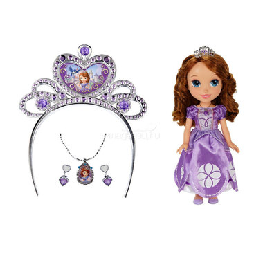 Кукла Disney Princess София с украшениями для девочки, 37 см 1