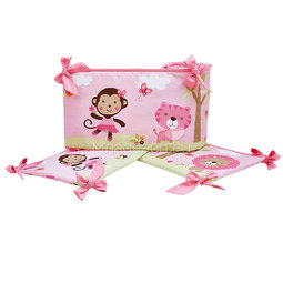 Комплект детского постельного белья Giovanni Shapito 7 предметов Pink Zoo