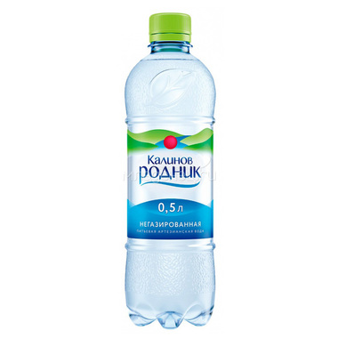 Вода Калинов Родник минеральная природная Негазированная 0,5 л (пластик) 0