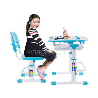 Набор мебели FunDesk Colore парта и стул Blue 5