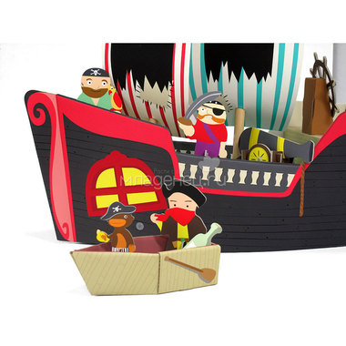 Игрушка из картона Krooom Пиратский корабль Купер Арт. k-307 1