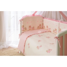 Комплект в кроватку Perina Тиффани 4 предмета Неженка Розовая