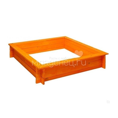 Песочница PAREMO Афина деревянная, цвет оранжевый 1