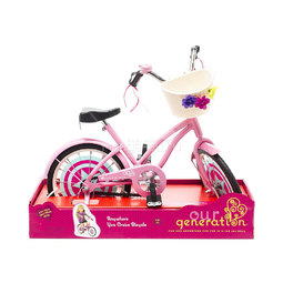 Игрушка Our Generation Велосипед с корзинкой для куклы 46см