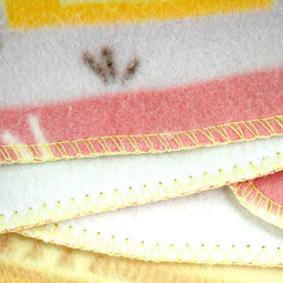 Одеяло Baby Nice байковое 100% хлопок 85х115 Паровозик (салатовый, бежевый)