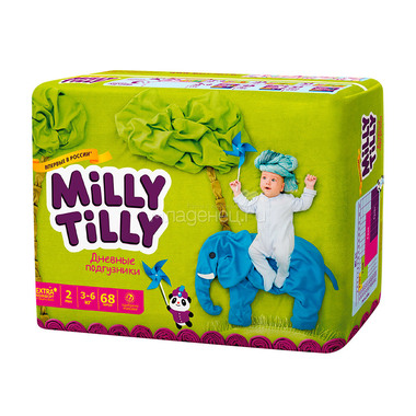 Подгузники Milly Tilly дневные Mini 3-6 кг (68 шт) Размер 2 0