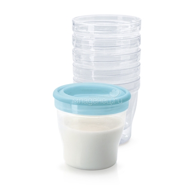 Набор контейнеров Happy Baby Для молока и детского питания 6 шт*180 мл (с 0 мес) 0