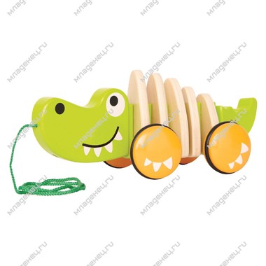 Игрушка Hape деревянная Крокодил (с 12 мес.) 0