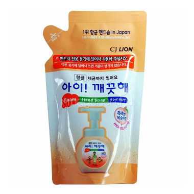 Пенное мыло для рук CJ Lion Ai - Kekute с ароматом персика, увлажнение, запасной блок, 200 мл 0