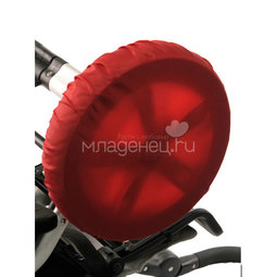 Чехлы Чудо-Чадо на колеса коляски 2 шт., d = 18-28 см Красный