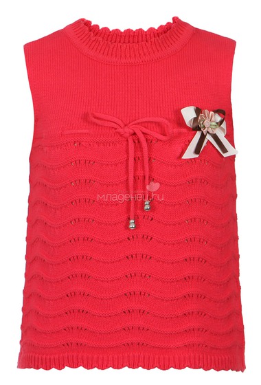Платье-туника Bony Kids вязаное, цвет - Красный  0