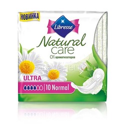Прокладки гигиенические Libresse Natural Care Ultra 10шт Normal