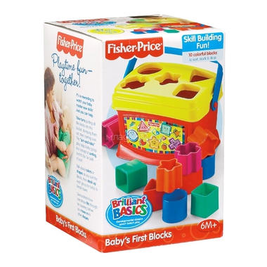 Развивающая игрушка Fisher Price Первые кубики малыша с 6 мес. 2