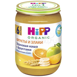 Каша Hipp зерновая с фруктами 190 гр Зерновая с фруктами (с 6 мес)