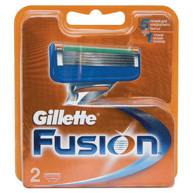 Сменные кассеты для бритья Gillette Fusion 2 шт 0