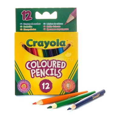 Карандаши цветные Crayola Короткие 0
