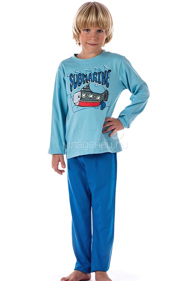 Пижама Pelican цвет Голубой для мальчика  0