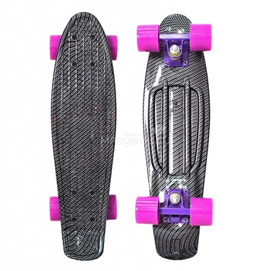 Скейтборд Y-Scoo Penny Print Carbon Purple 0