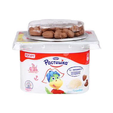 Йогурт Растишка густой 115 гр Пломбир с печеньем (с 3 лет) 0