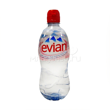 Негазированная минеральная вода Evian Эвиан Негазированная 0,75 л. (пластик) 0