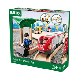 Игровой набор BRIO Железная дорога с переездом, 33 элемента