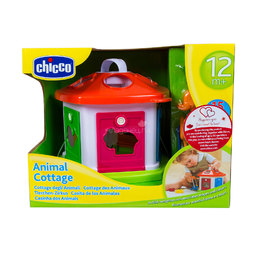 Развивающая игрушка Chicco Домик для животных с 12 мес. (сортер)