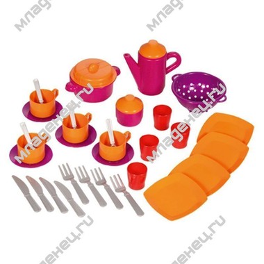 Игрушка для улицы Ecoiffier Сумочка с посудой Ecoiffier 51 предметов (с 18 мес.) 0