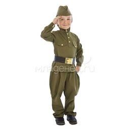 Пилотка ВОВ солдатская  детская универсальная